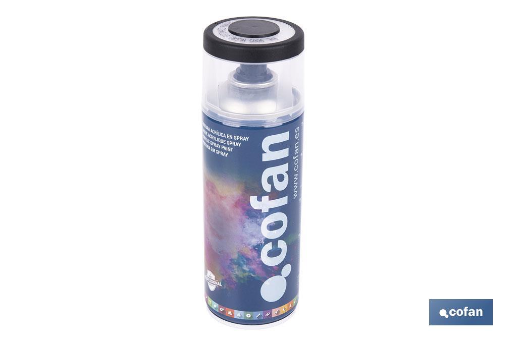 Tinta de Esmalte Acrílico | Em Spray | Embalagem de 400 ml | Várias cores - Cofan