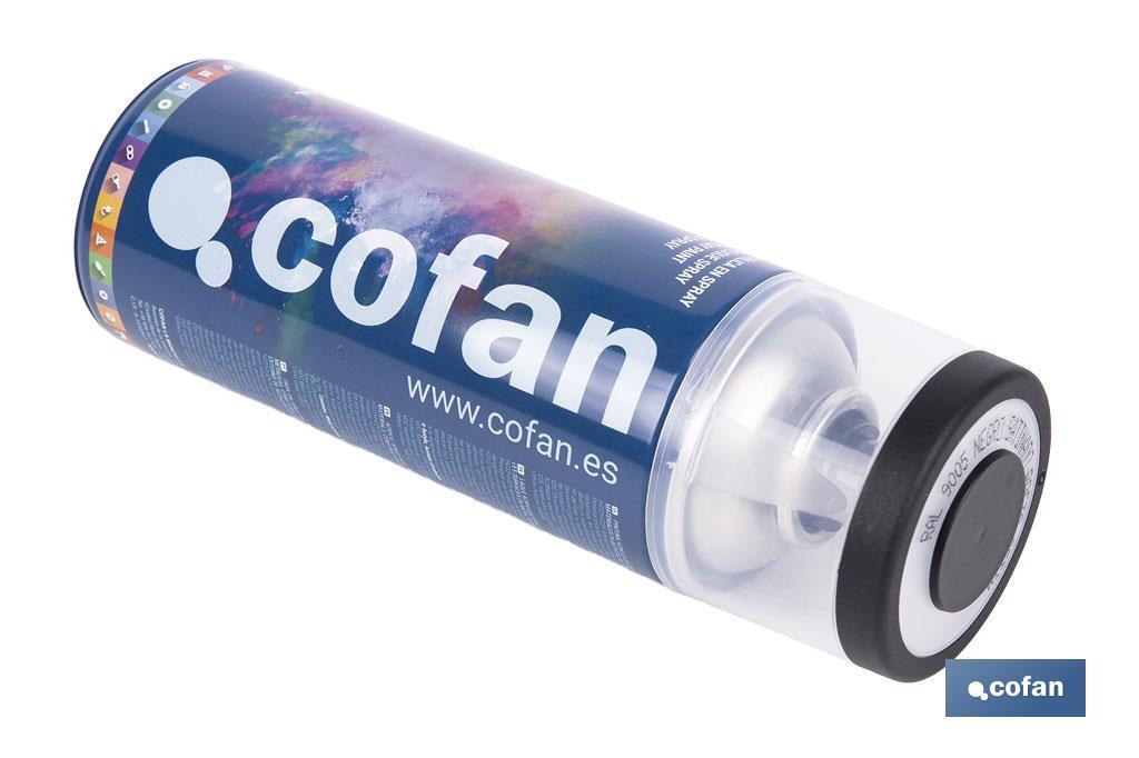 Tinta de Esmalte Acrílico | Em Spray | Embalagem de 400 ml | Várias cores - Cofan