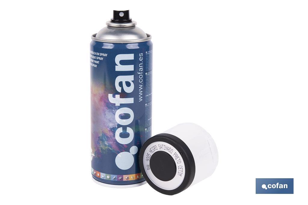 Tinta de Esmalte Acrílico | Em Spray | Embalagem de 400 ml | Várias cores - Cofan