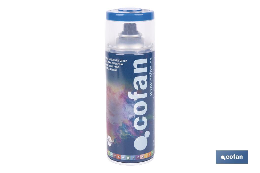 Tinta de Esmalte Acrílico | Em Spray | Embalagem de 400 ml | Várias cores - Cofan
