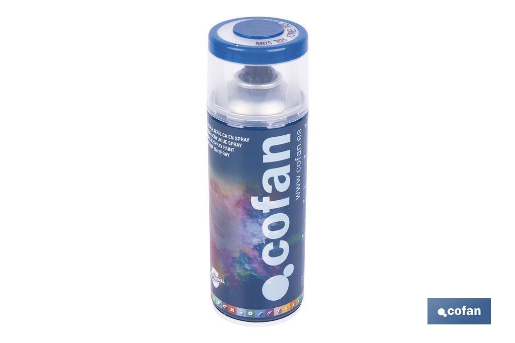 Tinta de Esmalte Acrílico | Em Spray | Embalagem de 400 ml | Várias cores - Cofan