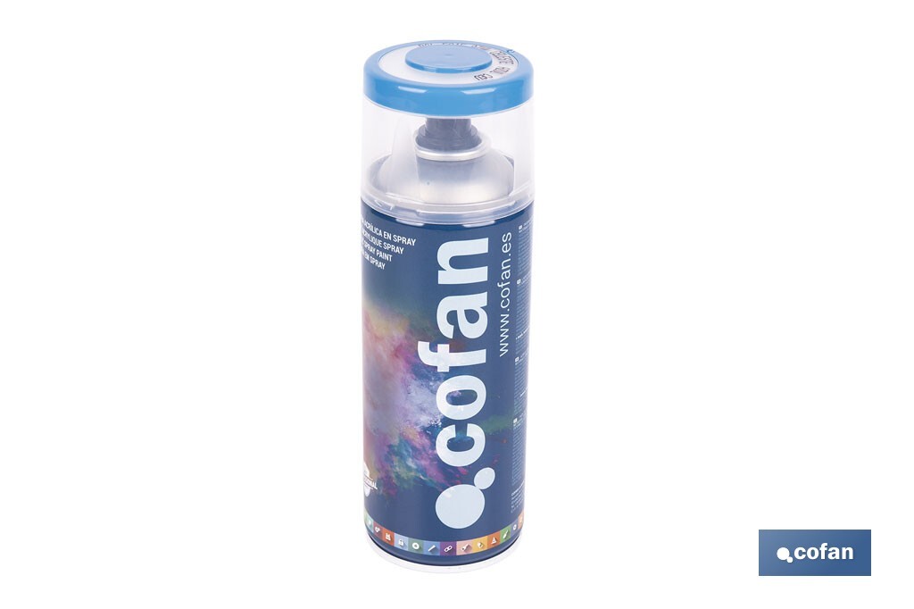 Tinta de Esmalte Acrílico | Em Spray | Embalagem de 400 ml | Várias cores - Cofan