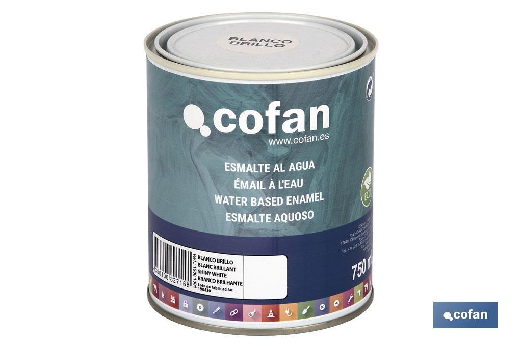 Ecological water-based enamel | 750ml | Several colours - Cofan