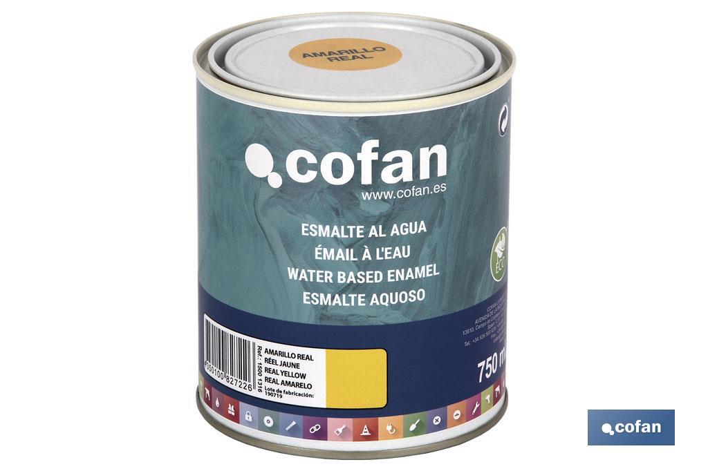 Ecological water-based enamel | 750ml | Several colours - Cofan