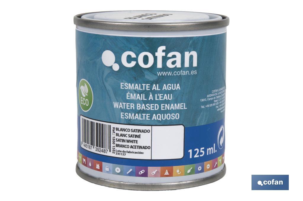 Smalto ecologico all'acqua | Latta da 750 ml | Vari colori - Cofan