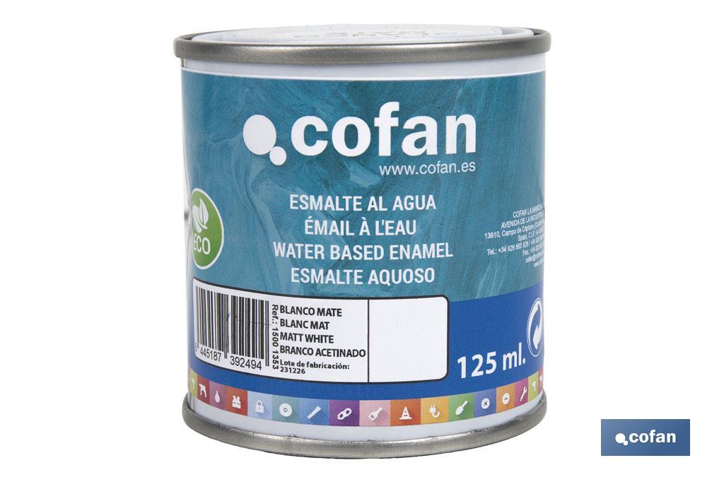 Smalto ecologico all'acqua | Latta da 750 ml | Vari colori - Cofan