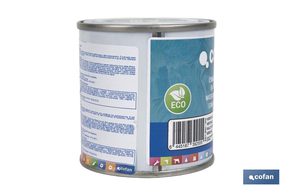 Smalto ecologico all'acqua | Latta da 750 ml | Vari colori - Cofan