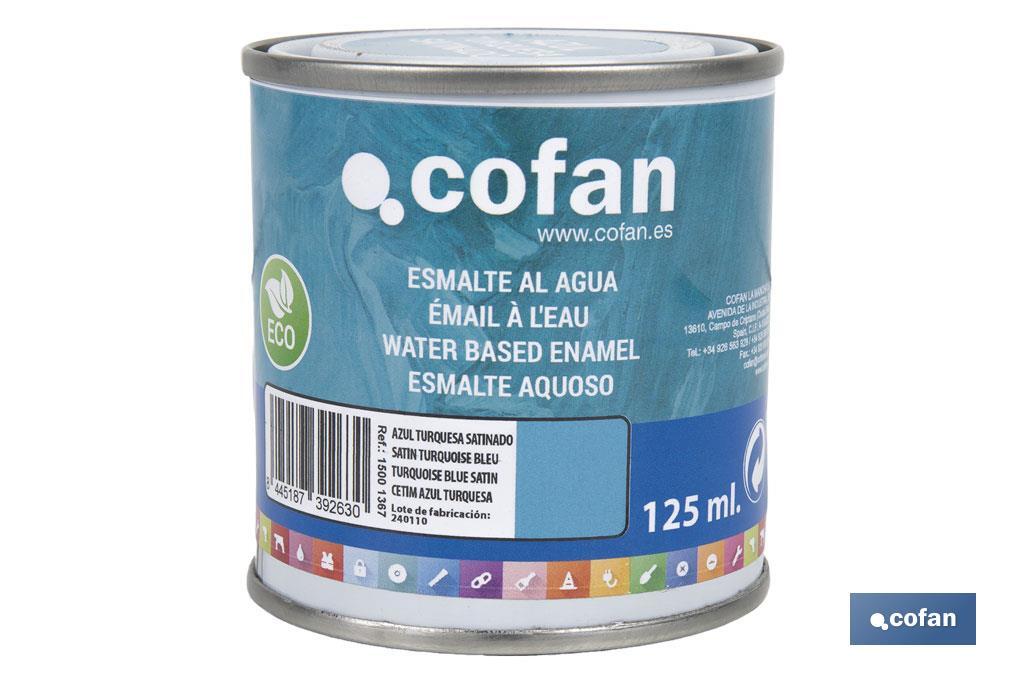 Esmalte Ecológico al agua | Envases: 125 o 750 ml | Amplia gama de colores y acabados - Cofan