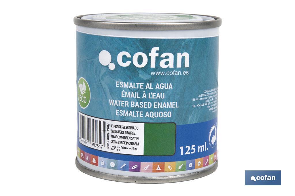 Smalto ecologico all'acqua | Latta da 750 ml | Vari colori - Cofan