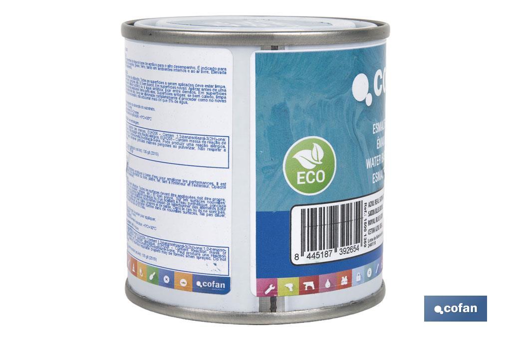 Smalto ecologico all'acqua | Latta da 750 ml | Vari colori - Cofan