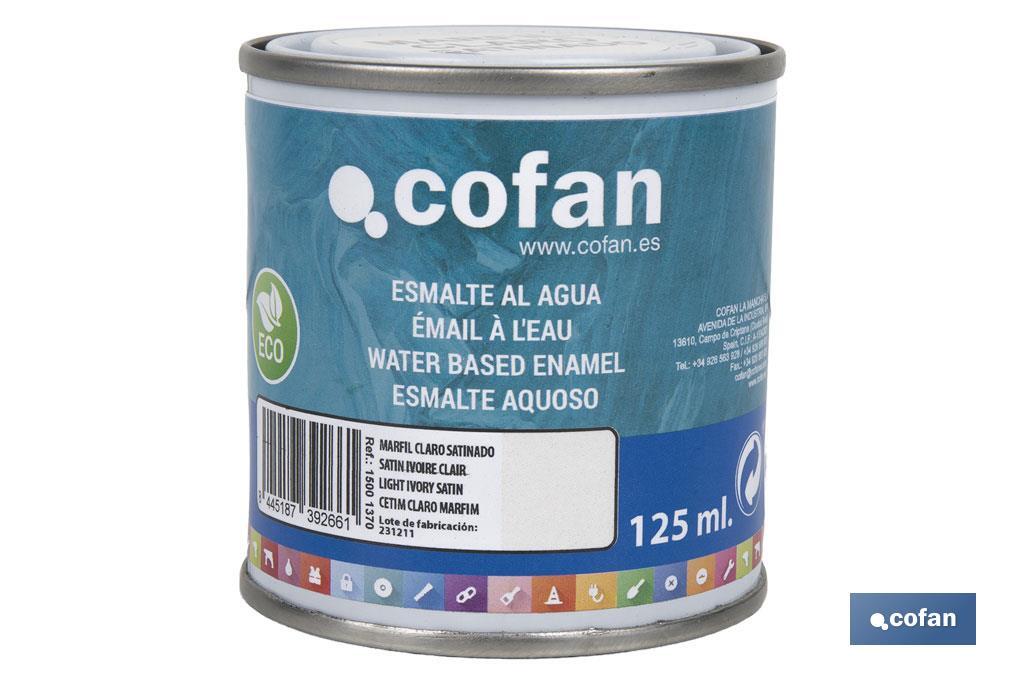 Émail écologique à l'eau | Emballage de 750 ml | Plusieurs couleurs - Cofan