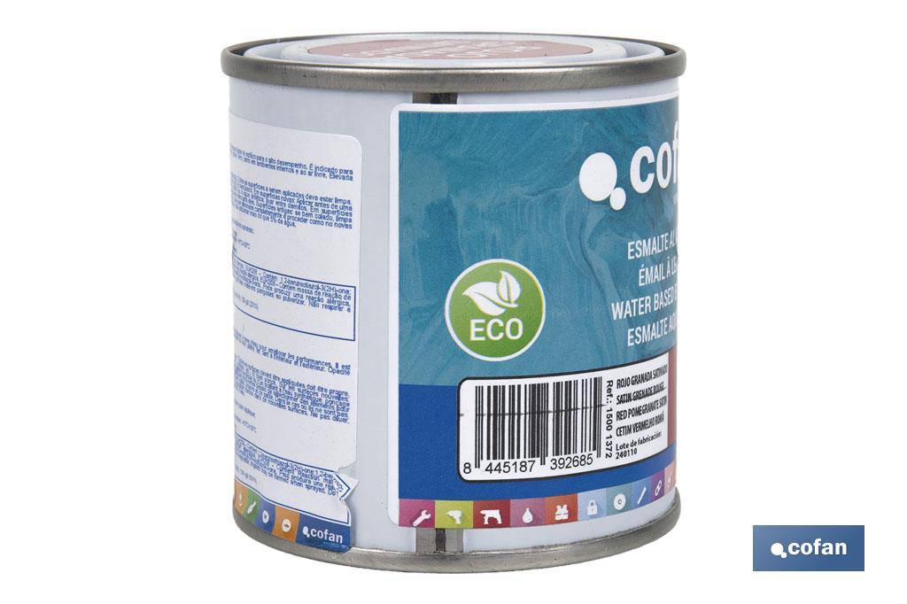 Smalto ecologico all'acqua | Latta da 750 ml | Vari colori - Cofan