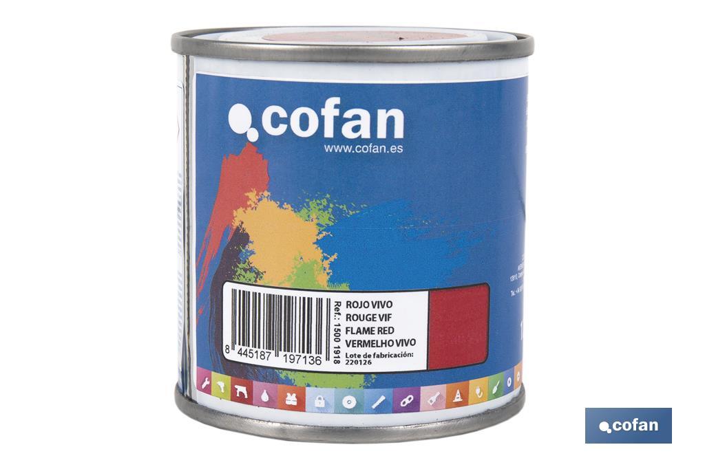 Synthetic enamel | Several colours | 125ml, 375ml, 750ml or 4L - Cofan