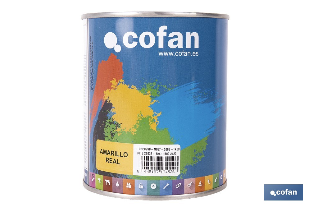 Synthetic enamel | Several colours | 125ml, 375ml, 750ml or 4L - Cofan