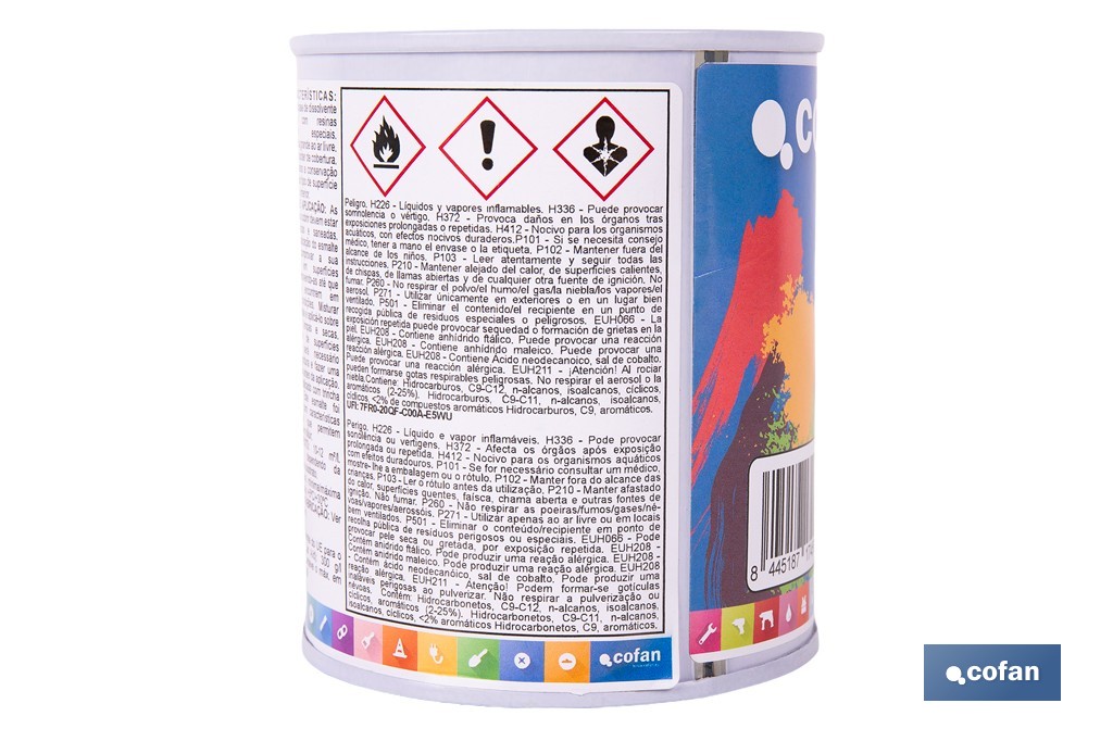 Synthetic enamel | Several colours | 125ml, 375ml, 750ml or 4L - Cofan