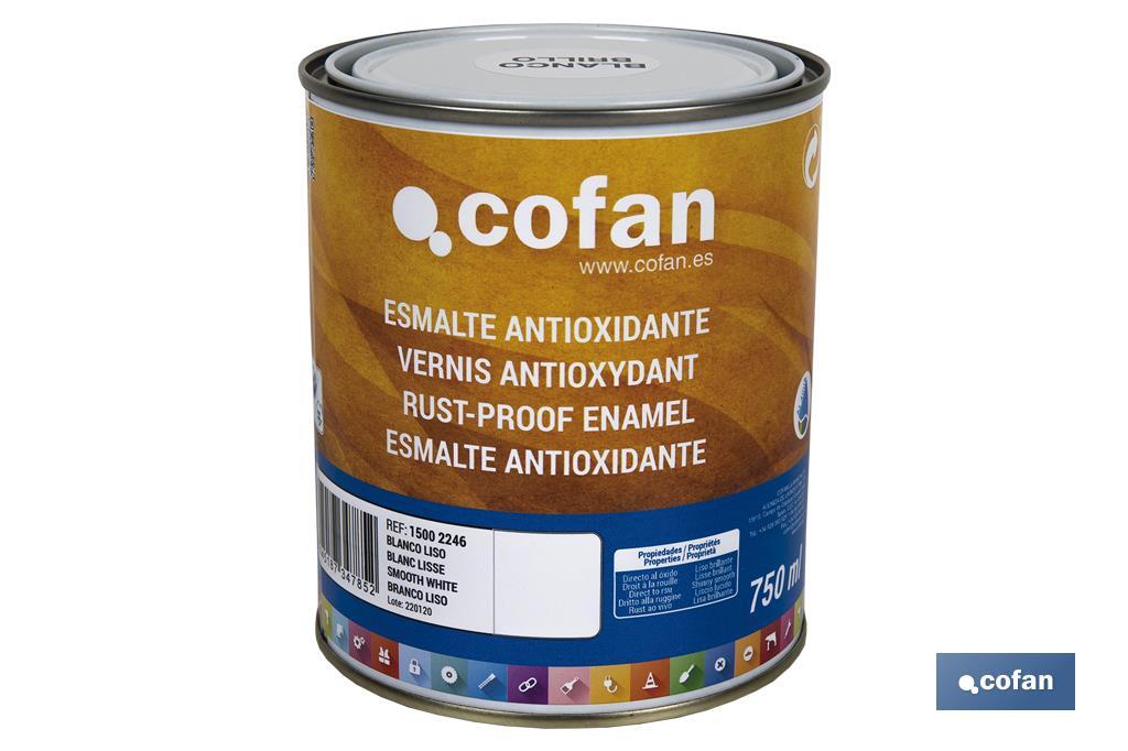 Cofan Smalto antiruggine liscio all’acqua | Vari colori | Varie dimensioni - Cofan