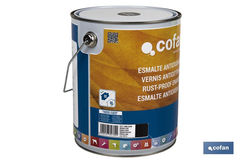 Cofan Smalto antiruggine liscio all’acqua | Vari colori | Varie dimensioni - Cofan