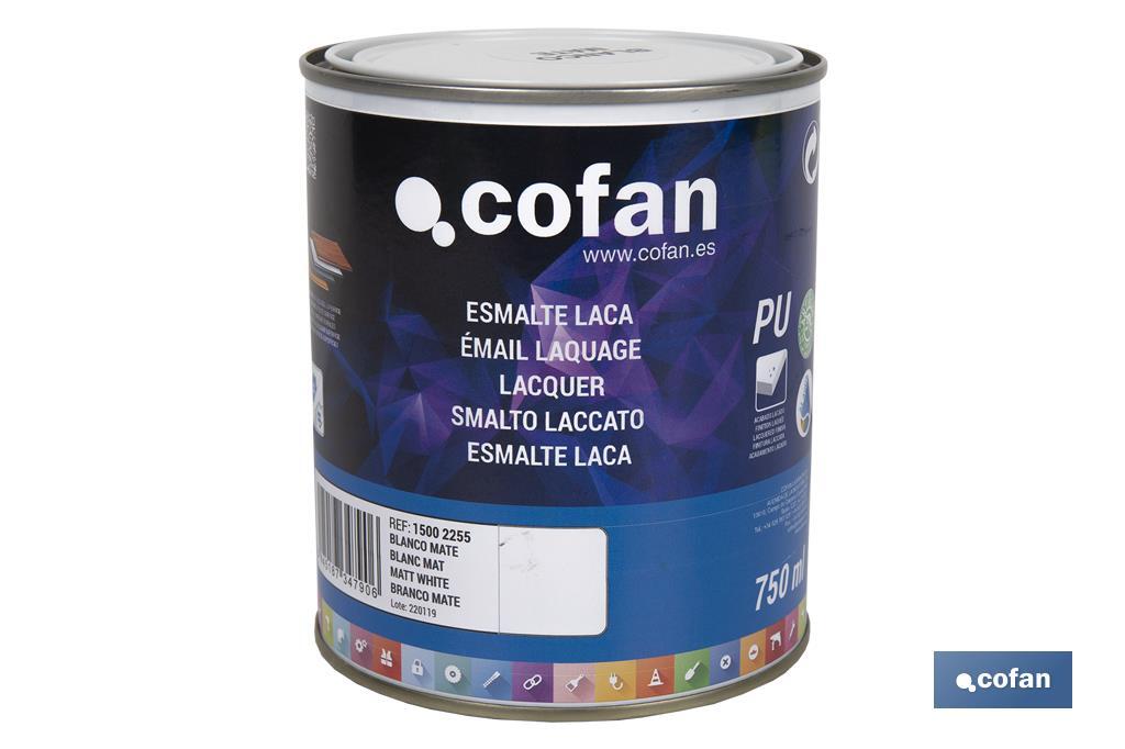 Water-based lacquer | Available in various colours | Paint buckets available in different sizes - Cofan