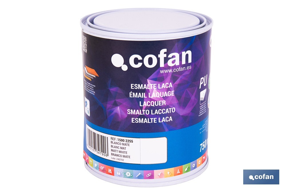 Émail Laquage à l'eau | Plusieurs Couleurs | Différentes capacités de récipient - Cofan