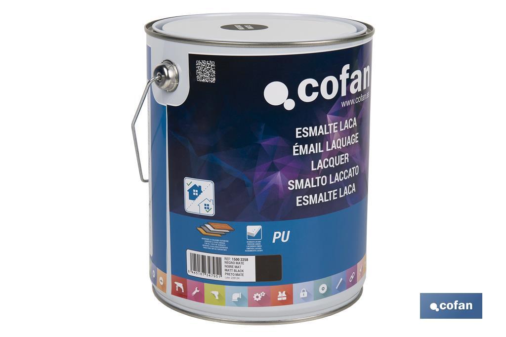 Water-based lacquer | Available in various colours | Paint buckets available in different sizes - Cofan