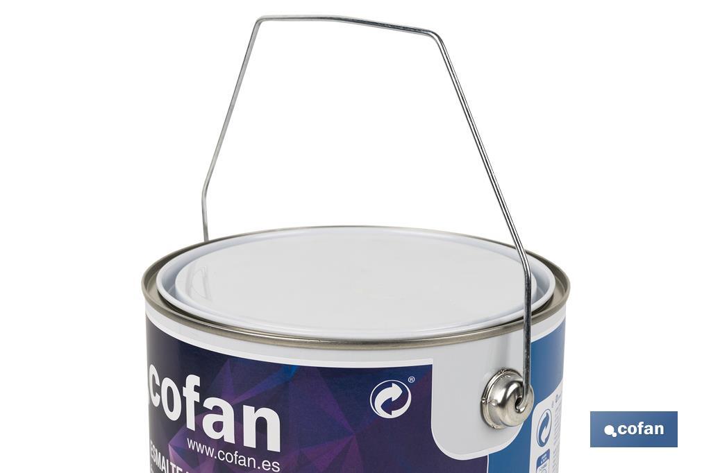 Water-based lacquer | Available in various colours | Paint buckets available in different sizes - Cofan