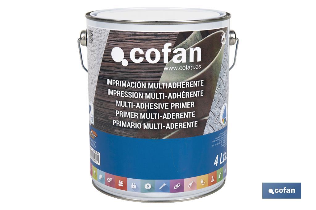 Water-based multi-adhesive primer | Paint buckets available in different sizes - Cofan