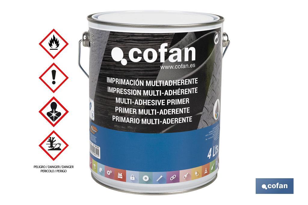 Solvent-based multi-adhesive primer | Available in different sizes | Colourless primer - Cofan