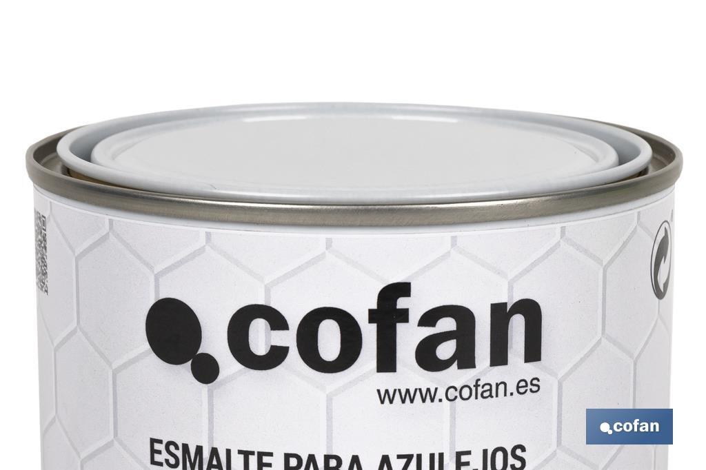 Water-based enamel for tiles | 750ml paint bucket - Cofan