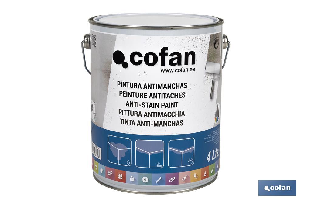 Peinture Anti-taches au Dissolvant | Pour éliminer les taches | Plusieurs contenances - Cofan