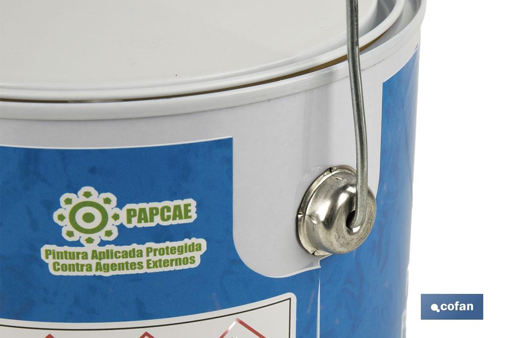 Peinture piscines caoutchouc chloré | Couleur bleue clair et bleu foncé | Capacité 5 kg - Cofan