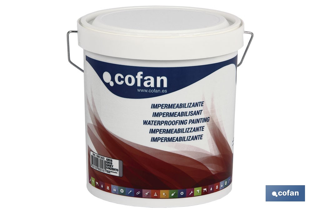 Waterproof coating | Indoor and outdoor use | Several colours | Anti-moisture and anti-mould paint - Cofan