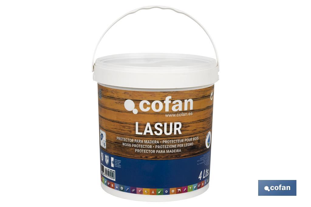 Lasure Protection à l'eau pour Bois | Finition mate | Plusieurs Contenances et Couleurs - Cofan