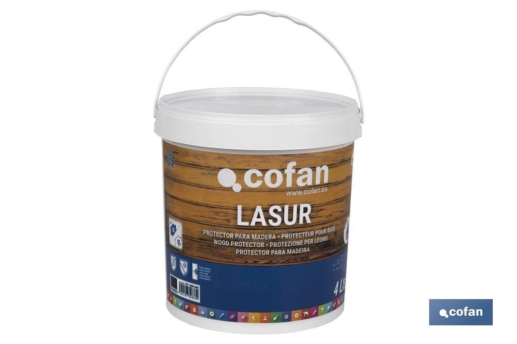 Water-based lasur | Matt finish | Available in different sizes and colours - Cofan