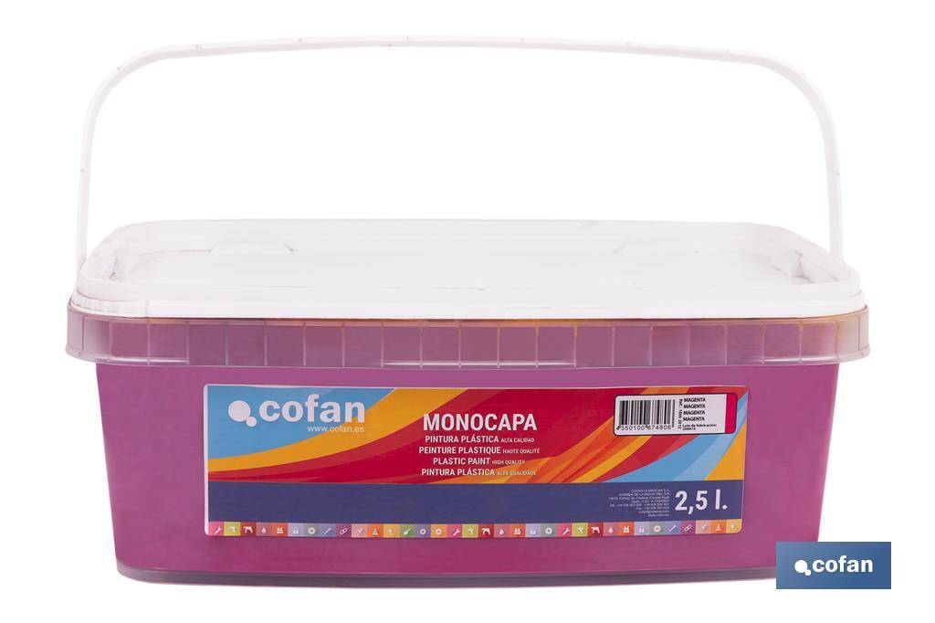 Pintura Plástica Monocapa | Diferentes colores | Apta para usar en interior - Cofan