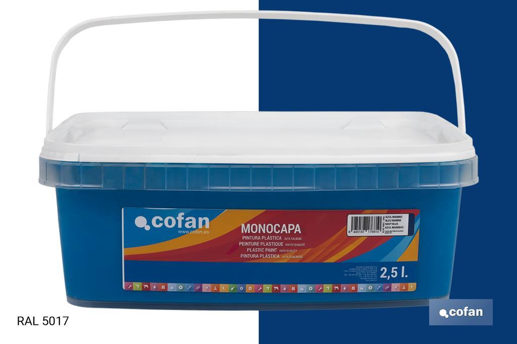 Peinture acrylique monocouche | Plusieurs couleurs | Convient pour utiliser à l'intérieur - Cofan