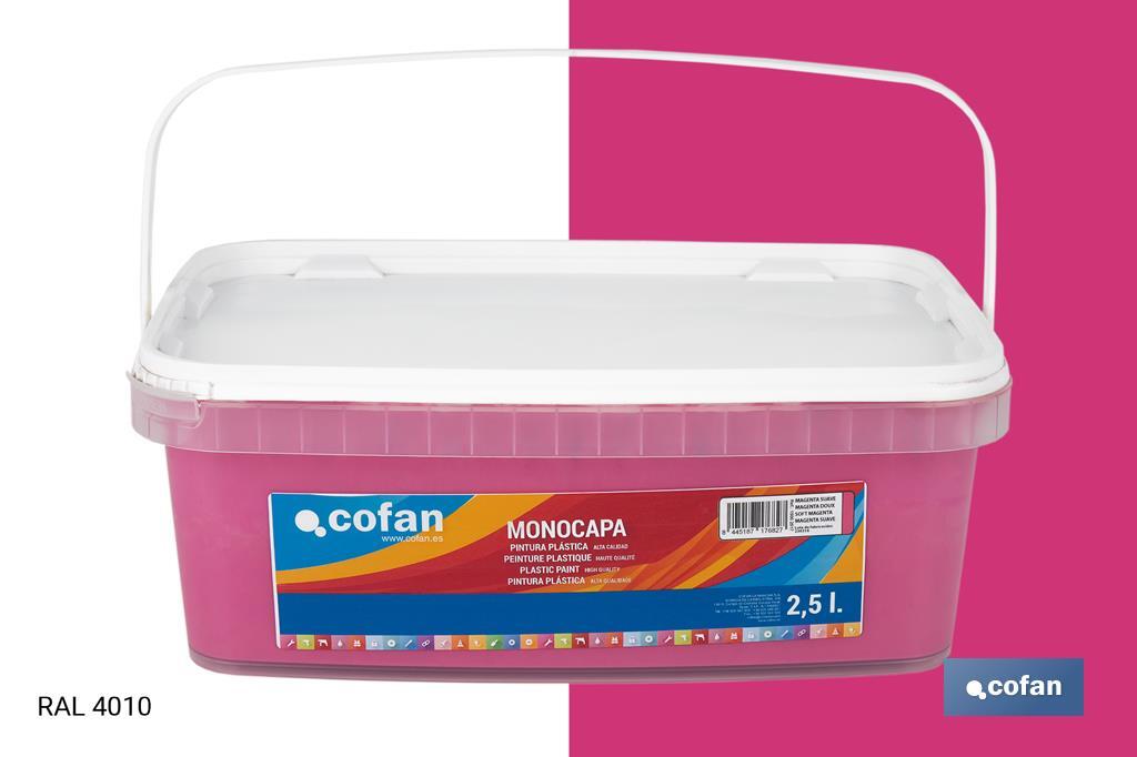 Peinture acrylique monocouche | Plusieurs couleurs | Convient pour utiliser à l'intérieur - Cofan