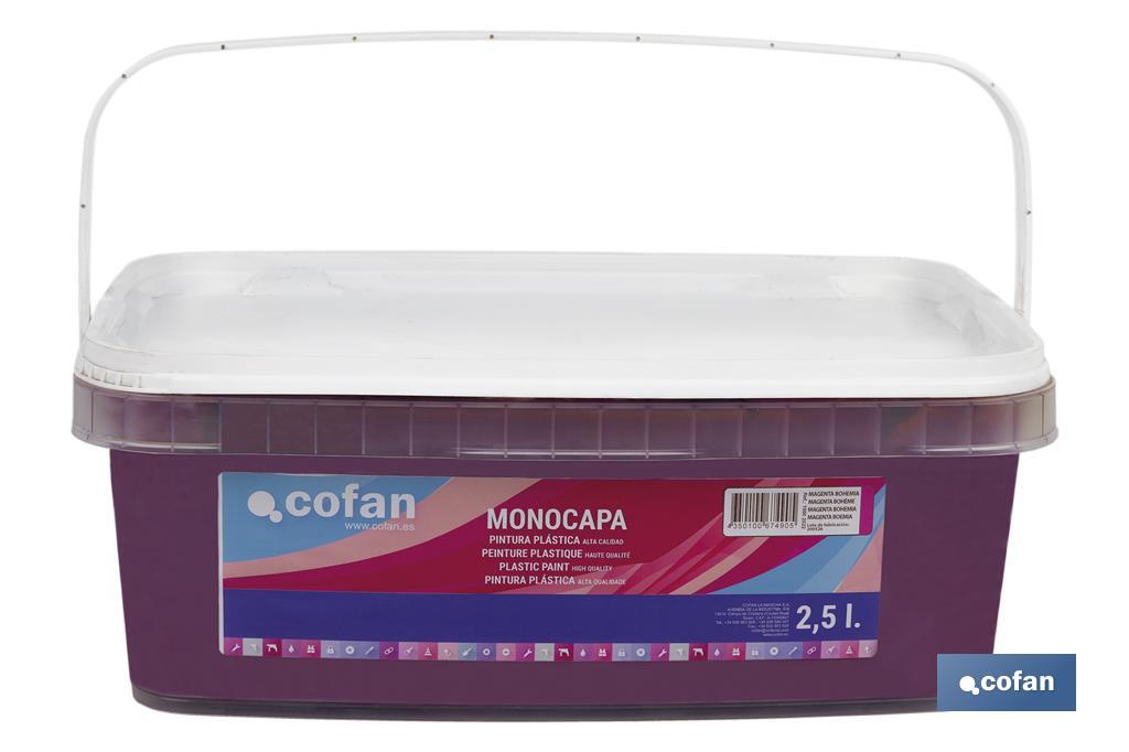 Peinture acrylique monocouche | Plusieurs couleurs | Convient pour utiliser à l'intérieur - Cofan