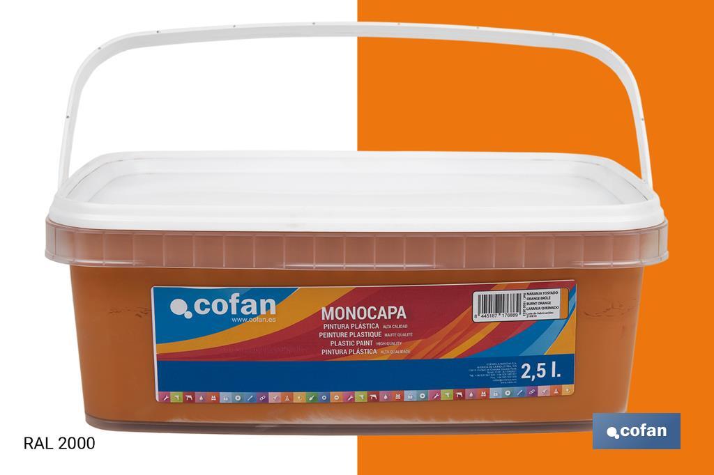 Peinture acrylique monocouche | Plusieurs couleurs | Convient pour utiliser à l'intérieur - Cofan