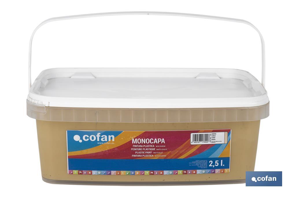 Peinture acrylique monocouche | Plusieurs couleurs | Convient pour utiliser à l'intérieur - Cofan