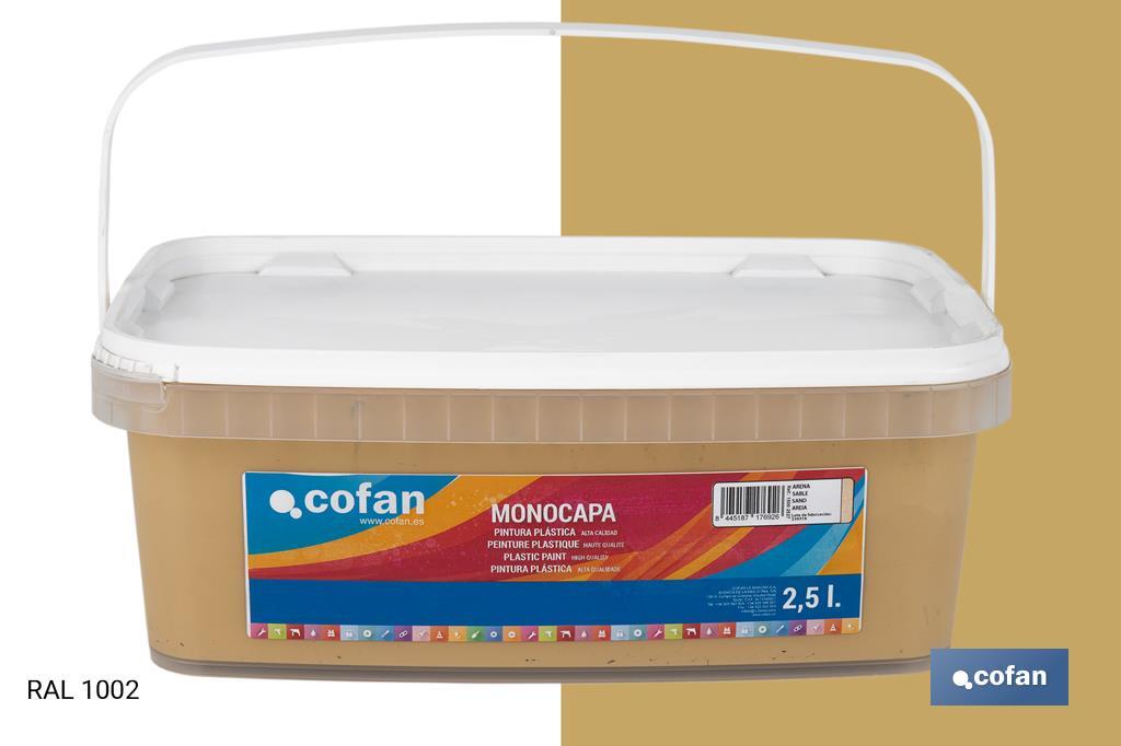 Peinture acrylique monocouche | Plusieurs couleurs | Convient pour utiliser à l'intérieur - Cofan