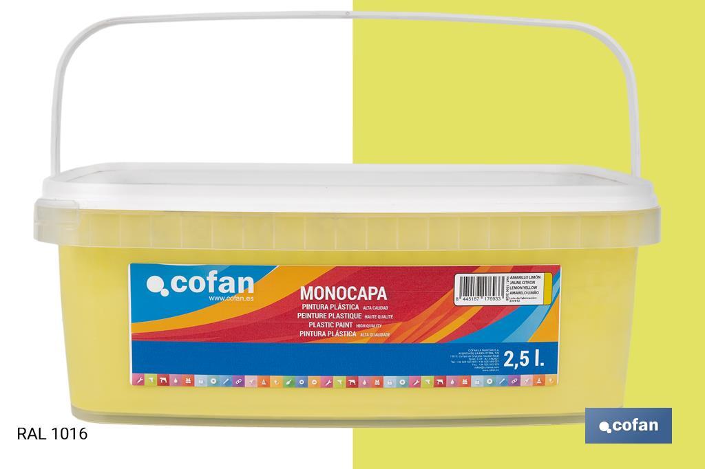 Peinture acrylique monocouche | Plusieurs couleurs | Convient pour utiliser à l'intérieur - Cofan