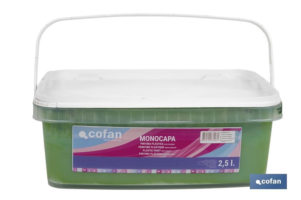 Peinture acrylique monocouche | Plusieurs couleurs | Convient pour utiliser à l'intérieur - Cofan