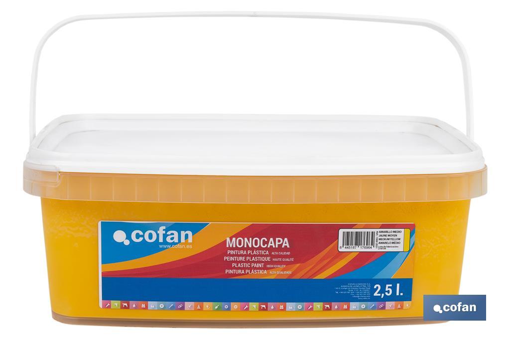 Peinture acrylique monocouche | Plusieurs couleurs | Convient pour utiliser à l'intérieur - Cofan