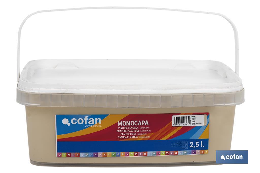 One-coat acrylic paint | Several colours | Suitable for indoor use - Cofan