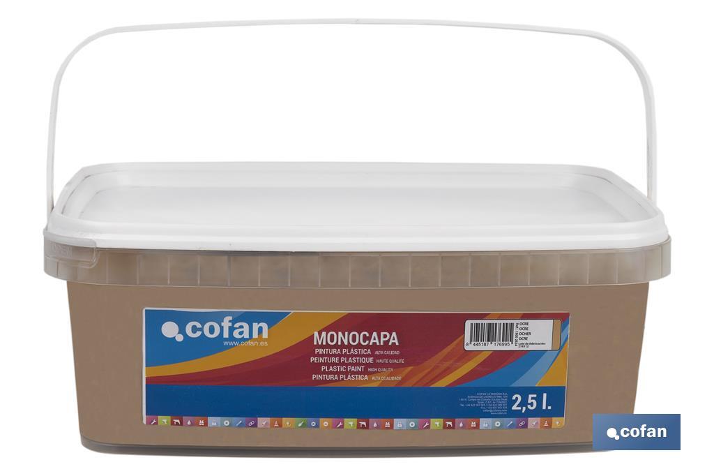 Peinture acrylique monocouche | Plusieurs couleurs | Convient pour utiliser à l'intérieur - Cofan