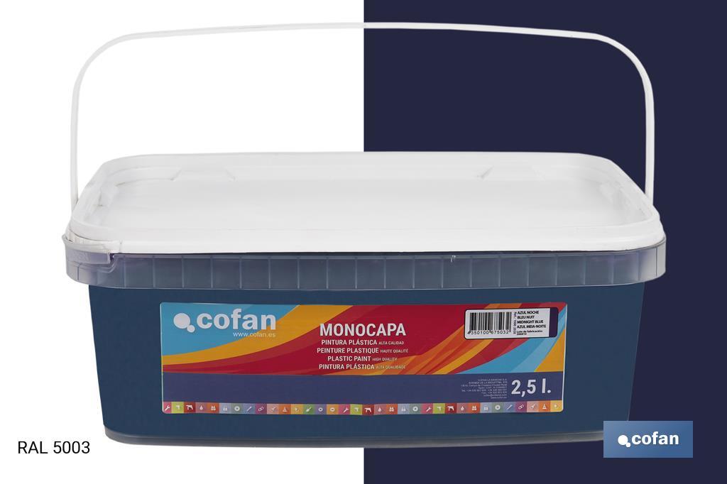 Peinture acrylique monocouche | Plusieurs couleurs | Convient pour utiliser à l'intérieur - Cofan
