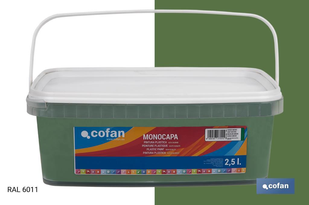 Peinture acrylique monocouche | Plusieurs couleurs | Convient pour utiliser à l'intérieur - Cofan