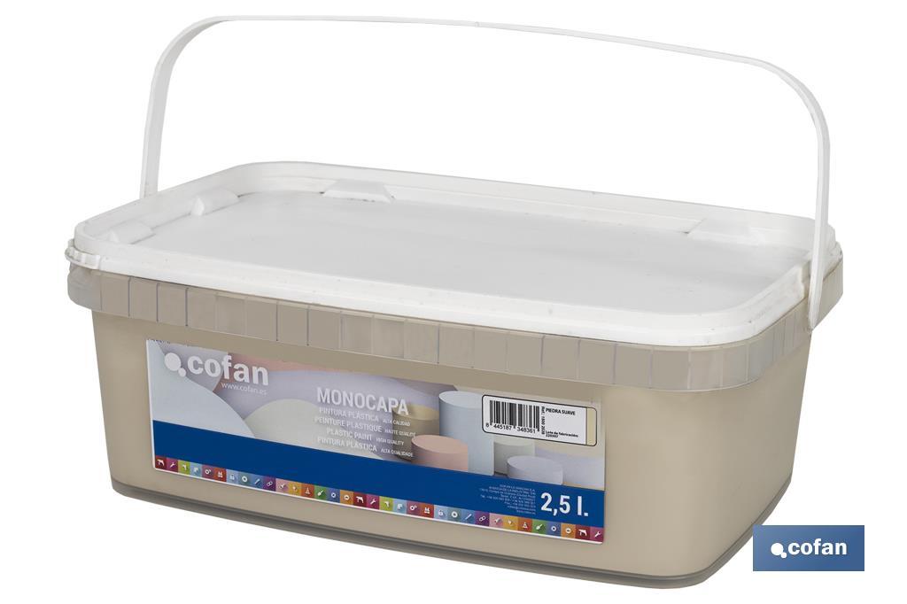 Peinture acrylique monocouche | Plusieurs couleurs | Convient pour utiliser à l'intérieur - Cofan