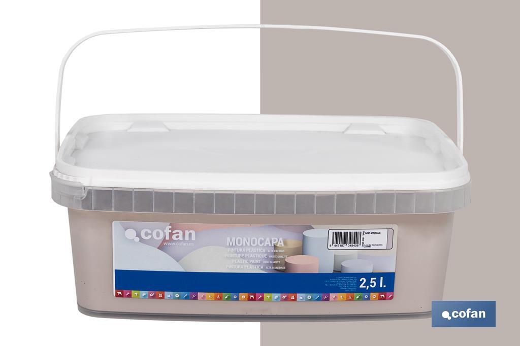 Peinture acrylique monocouche | Plusieurs couleurs | Convient pour utiliser à l'intérieur - Cofan