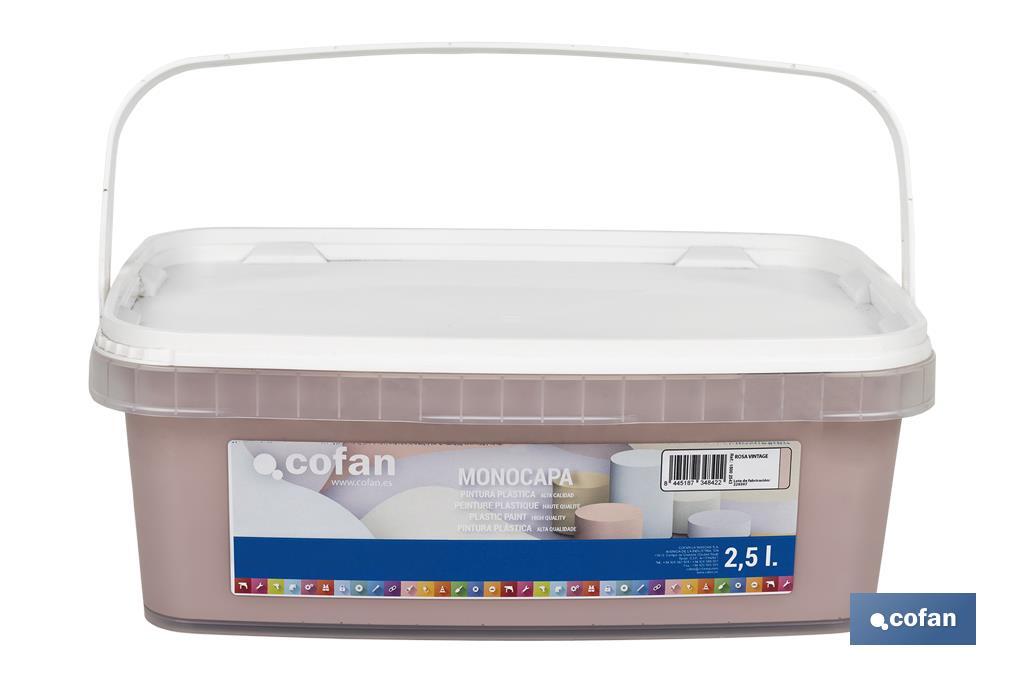 Peinture acrylique monocouche | Plusieurs couleurs | Convient pour utiliser à l'intérieur - Cofan